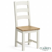 Picture of Chichester Ivory Slatted Back Dining Chair